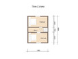 Проект каркасного дома 6х8.5 с мансардой и террасой - планировка 1 этажа (превью)