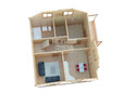 Проект каркасного дома 7х8 в 1.5 этажа - визуальный план (превью)