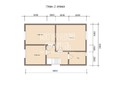 Проект двухэтажного каркасного дома 9х6 - планировка (превью)