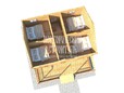 Проект двухэтажного каркасного дома 7х9 с террасой - визуальный план (превью)