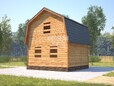 Проект дачного дома с мансардой 6х6 (превью)
