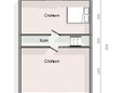 Проект дома из бруса 6х8 с мансардой - планировка (превью)