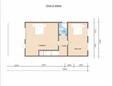Каркасный дом 6х14 с террасой и балконом - планировка (превью)